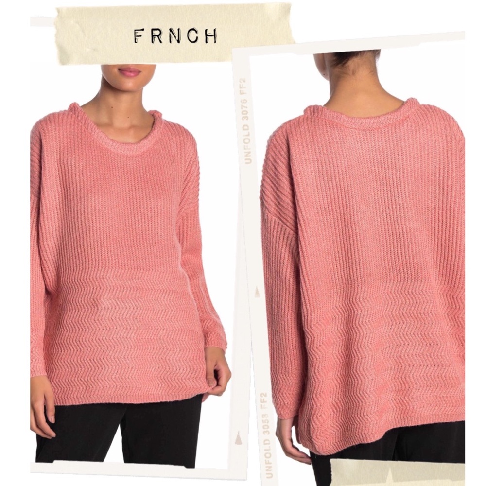 FRNCH Long Sleeve Pullover Sweater